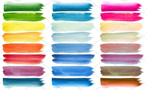 Watercolor brush strokes containing watercolor, color, and brush | Abstract Stock Photos ...