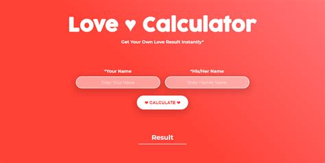 Love Calculator | Every1Tools