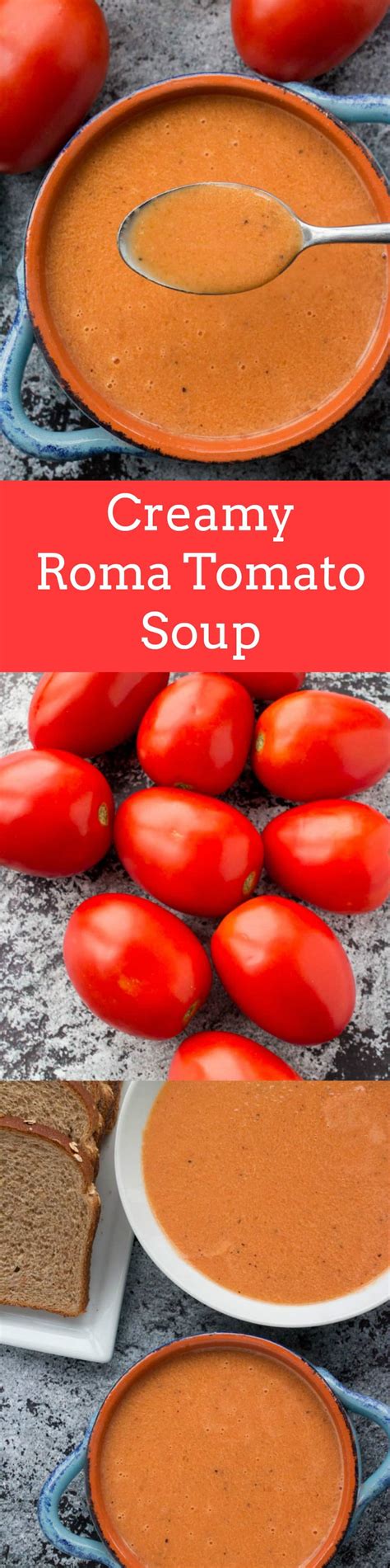 Creamy Roma Tomato Soup - Brooklyn Farm Girl