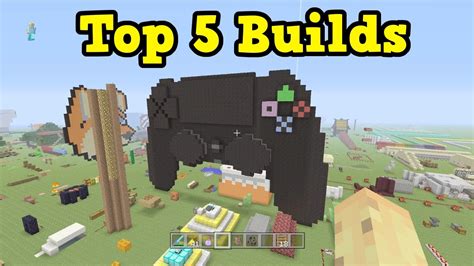 Minecraft Xbox - MY Top 5 Creative Builds (Creative World) - YouTube