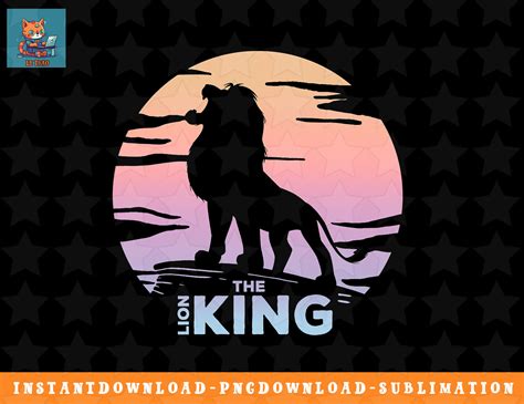 Disney Lion King Simba Sunrise Gradient Silhouette png, subl - Inspire ...