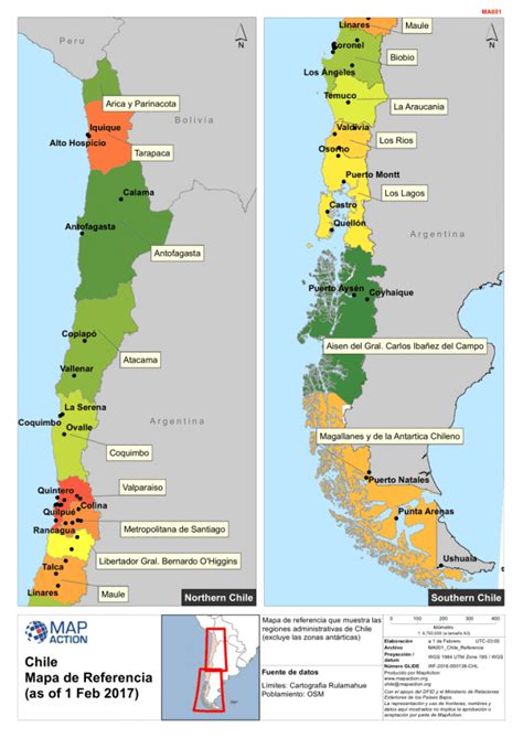 Chile Mapa de Referencia (as of 1 Feb 2017) - Chile | ReliefWeb