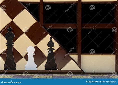 The Design of the House in the Form of a Chessboard with Chess Pieces ...