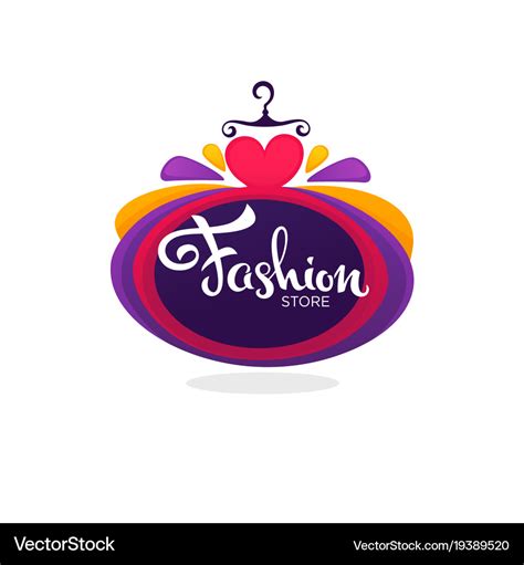 Fashion boutique and store logo label emblem Vector Image