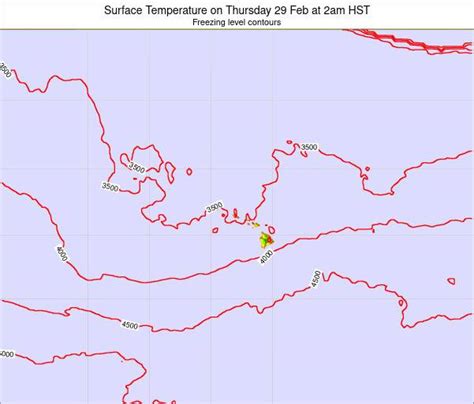 Hawaii, United States Surface Temperature on Thursday 02 May at 8am HST