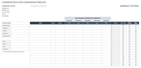 Free Price Comparison Templates | Smartsheet