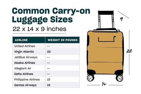 Carry-on Luggage Sizes And Weight Limits By Airline, 44% OFF