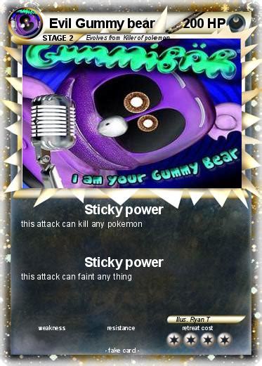 Pokémon Evil Gummy bear 1 1 - Sticky power - My Pokemon Card