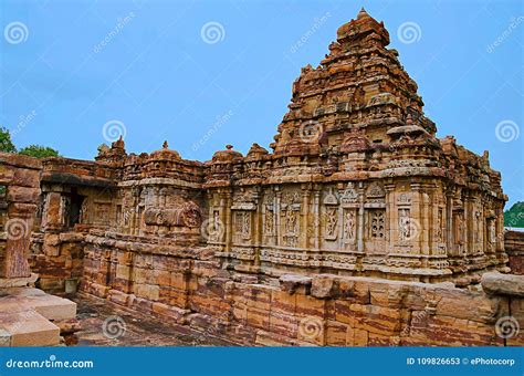 Pattadakal Temple Complex, UNESCO World Heritage Site, Karnataka Stock ...