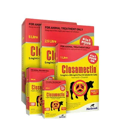 Closamectin Pour-on Fluke & Worm Treatment | agridirect.ie