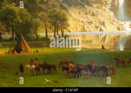 Detail: The Rocky Mountains, Lander´s Peak, 1863, by Albert Bierstadt Stock Photo - Alamy