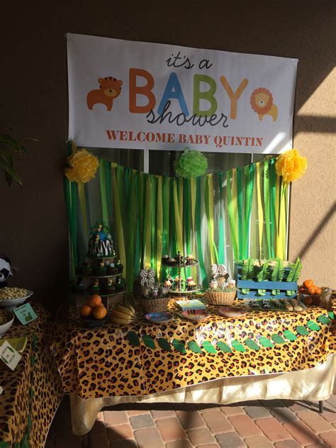 Pin by Viv living on Jungle Theme Baby Shower | Baby shower themes ...