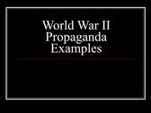 Propaganda Wii Posters And Analysis | PPT