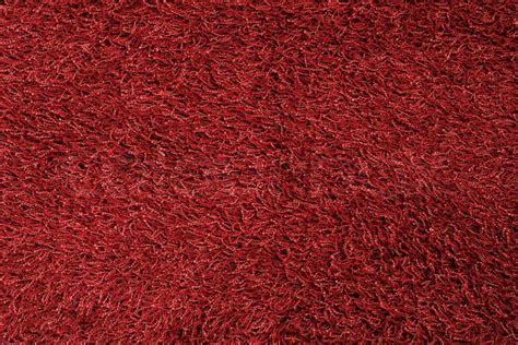 New red fluffy rug background texture | Stock Photo | Colourbox