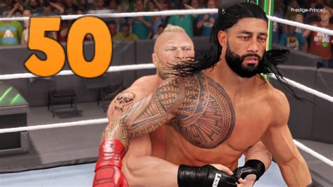 50! German Suplexes From BROCK LESNAR (Suplex City) - WWE 2K22 - YouTube