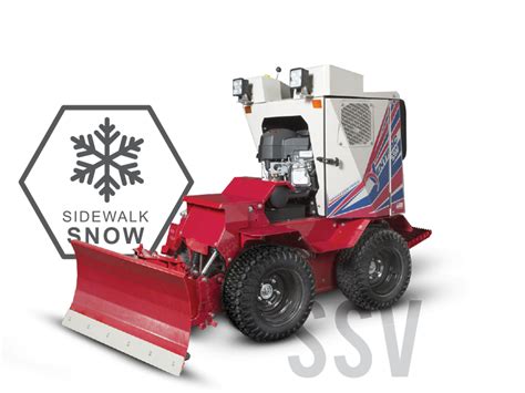 Ventrac Sidewalk Snow Management