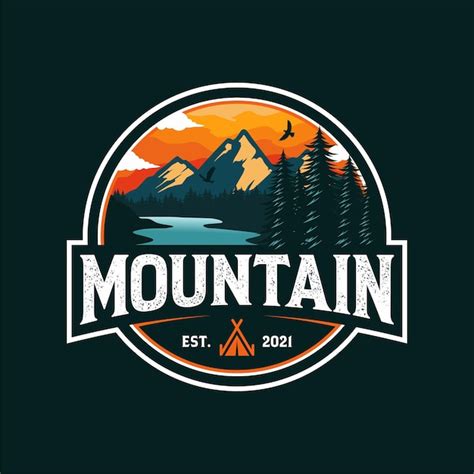 Premium Vector | Mountain adventure logo template