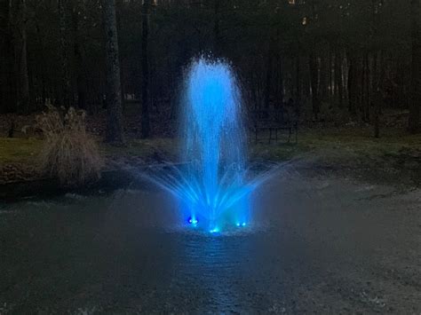 X-Large Pond Fountain with Lights Package, Durable LED Lights, 100' Cable Model, 14000 GPH Pump ...