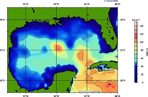 Current Water Temperature Gulf Of Mexico Map