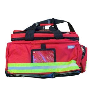 Paramedic Bag Red With Luminous Stripes - Medical hire