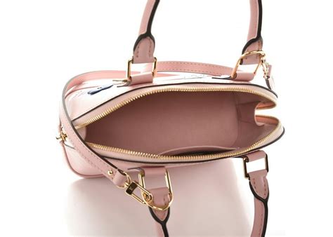 Louis Vuitton Alma Epi Blooming Flowers BB Rose Ballerine Multicolor in Leather with Gold-tone