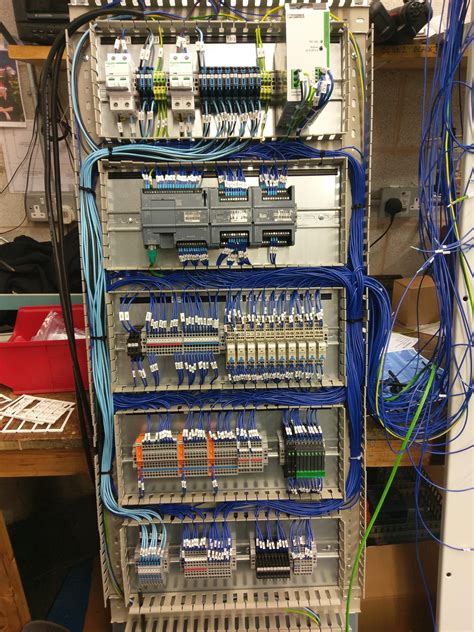 Control cabinet I've been wiring for past few days. : r/CableManagement