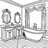 Bathroom Coloring Page 13470 10583 sketch template