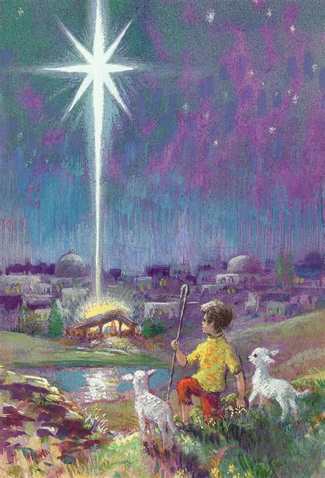 The Star Of Bethlehem Painting by Stanley Cooke | Pixels