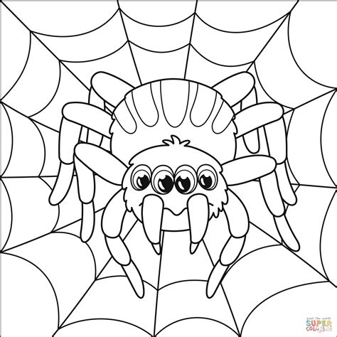 Spider coloring page | Free Printable Coloring Pages