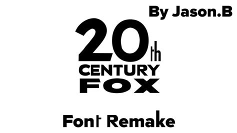 20th Century Fox Font Remake - Release by AniGummiJason on DeviantArt