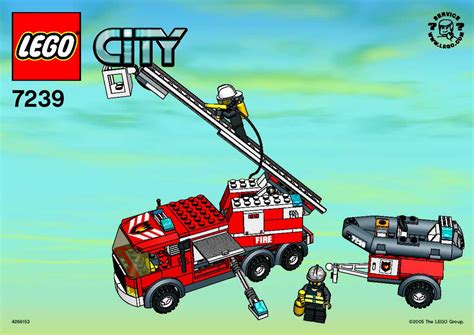 Handleiding Lego City Fire - City Fire Xmas 7239 (pagina 1 van 4) (Nederlands, Deutsch, English ...