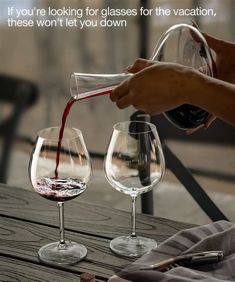 Red Wine Glasses Set of 4 - Rovsya