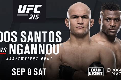 Junior dos Santos vs Francis Ngannou set for UFC 215 in Edmonton ...