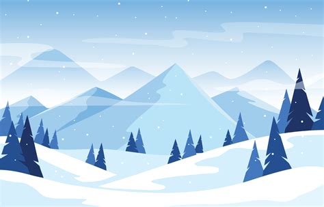 Winter Landscape Background 4025827 Vector Art at Vecteezy