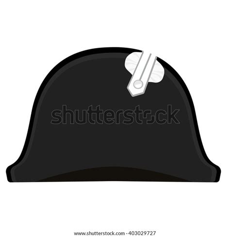 Raster Illustration Black Napoleon Bonaparte Hat Stock Illustration ...