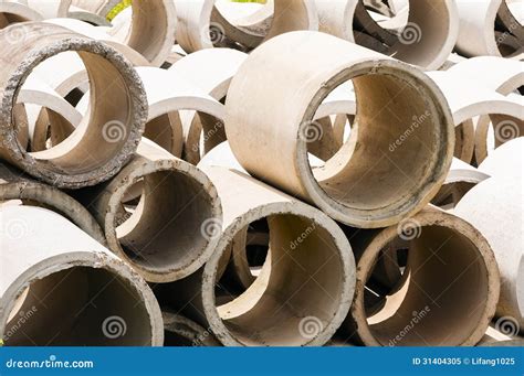 Cement pipe stock image. Image of drainage, pipe, ducts - 31404305