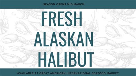 Fresh Wild Caught Alaskan Halibut Season - Opens Mid March