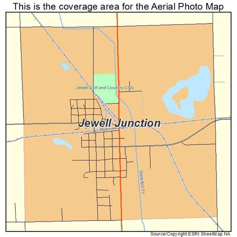 Aerial Photography Map of Jewell Junction, IA Iowa