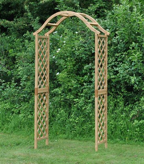 Elegant Curved Wooden Garden Arch By Garden Selections | notonthehighstreet.com