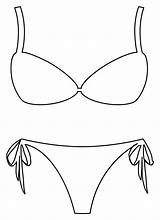 Bikini coloring Page  ColouringPages sketch template