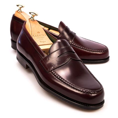 CORDOVAN PENNY LOAFERS 80440 PINA | Dress shoes men, Loafers, Monk strap shoes