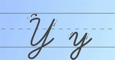 Cursive Y: Learn to Write the Cursive Letter Y - My Cursive