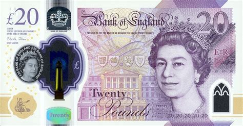 20 British Pounds Banknote (2019) - Foreign Currency