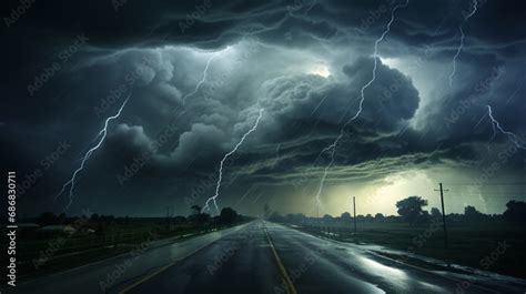 The incoming violent storm was powerful and enormous storm.can cause ...