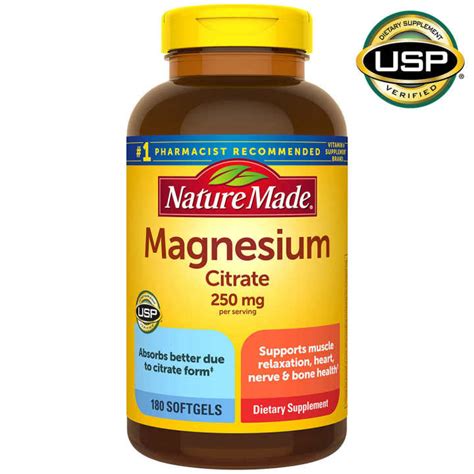 Nature Made Magnesium Citrate 250 mg | Lazada PH