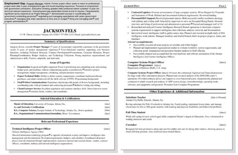 Sample Resume for a Worker with an Employment Gap - dummies