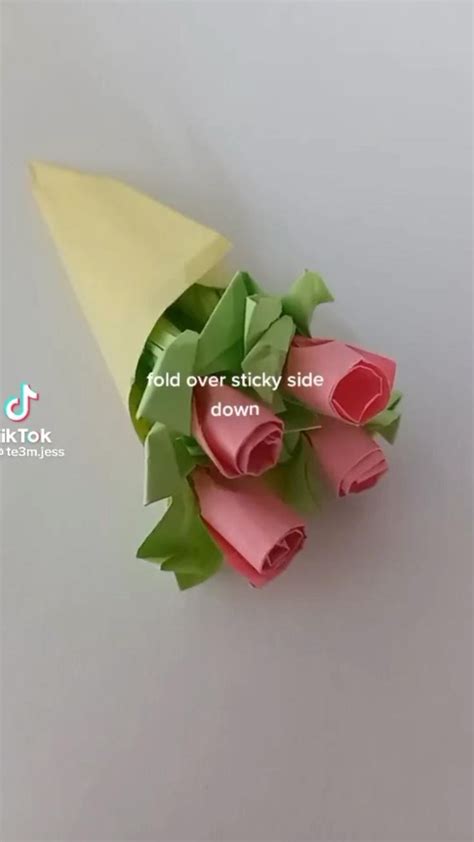 flowers . flower bouquet . arts and crafts . origami flower . sticky ...