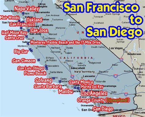 Map Of Southern California Coastal Cities - Hiking In Map