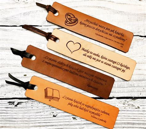 Personalized Leather Bookmarks - Etsy