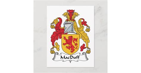 MacDuff Family Crest Postcard | Zazzle